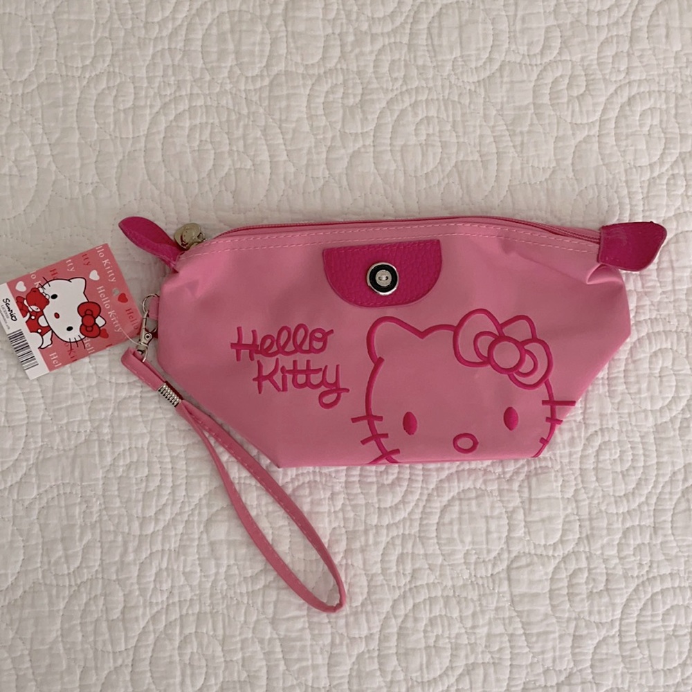 NWT hello kitty pink purse wristlet clutch bag